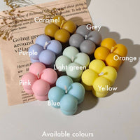 Pastel Green Jasmine Scented Big Bubble Cotton-Wick Candle (150g) - Cherish Home