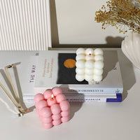 Pastel Green Jasmine Scented Big Bubble Cotton-Wick Candle (150g) - Cherish Home