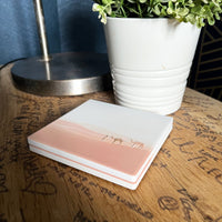 Pink Oasis Dusk Camel Ceramic Coaster - Cherish Home