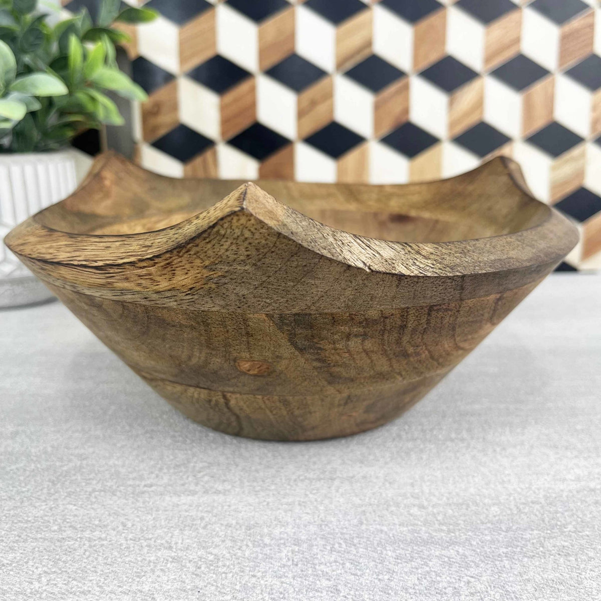 Puncta Mango Wood Bowl - Cherish Home