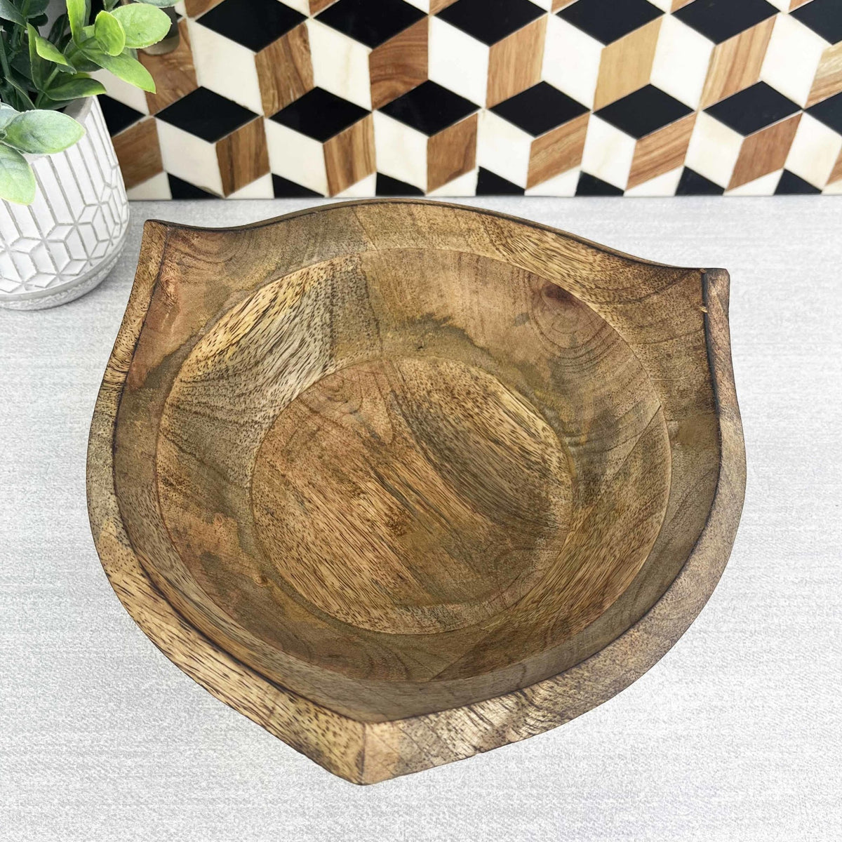 Puncta Mango Wood Bowl - Cherish Home
