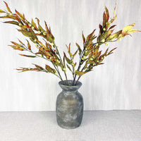 Silver Bell Autumn Eucalyptus in Stone Pot