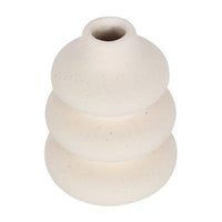 Small Textured Cream Speckle Vase - Cherish Home