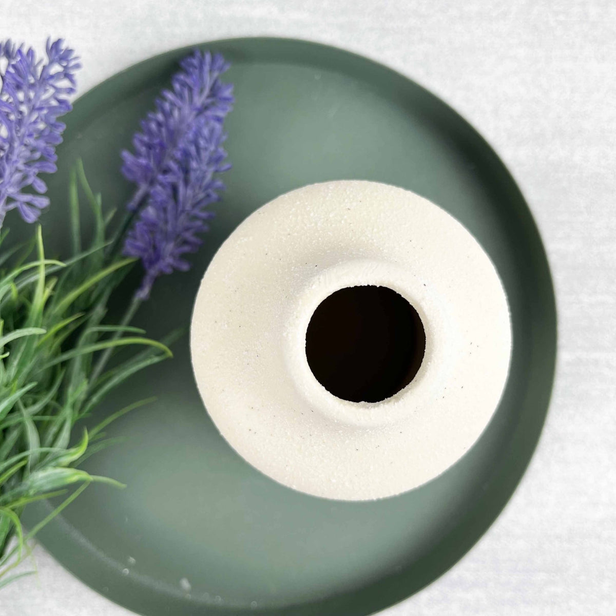 Small Textured Cream Speckle Vase - Cherish Home