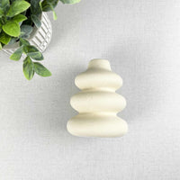 Small Textured Cream Speckle Vase - Cherish Home