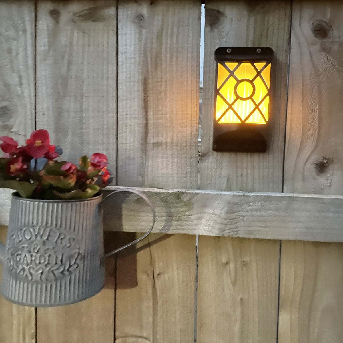 outdoor wall flame effect light