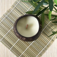 Soy Wax Real Coconut Shell Candle - Jasmine Scented - Cherish Home