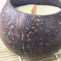 Soy Wax Real Coconut Shell Candle - Jasmine Scented - Cherish Home