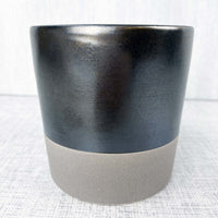 Terra Grey Metallic Style Planter Large