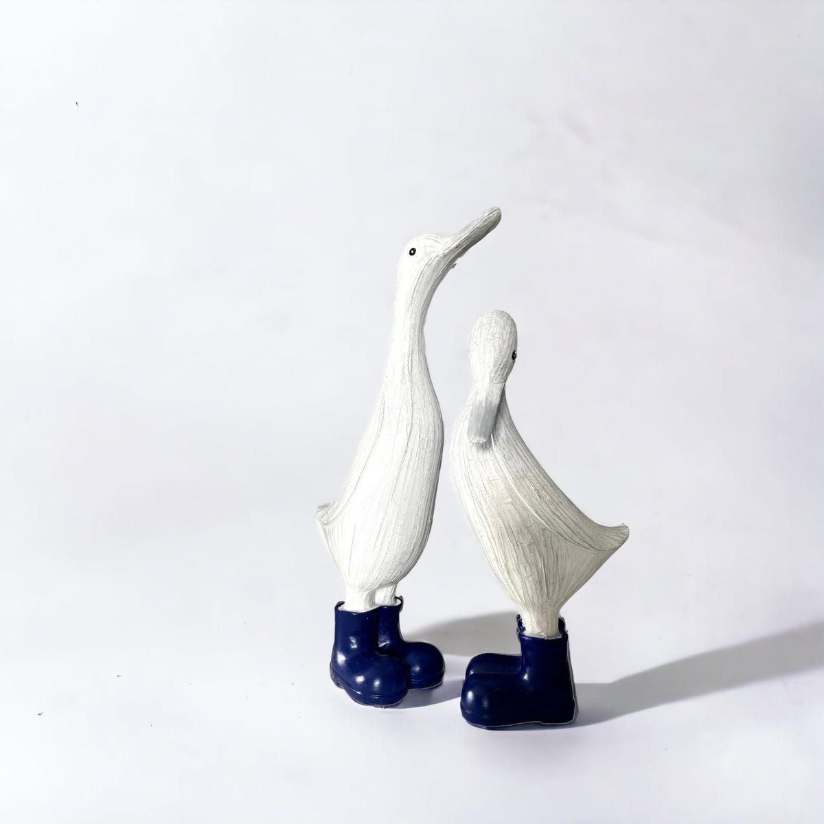 Two Ducks in Navy Blue Wellies Ornament - Cherish Home