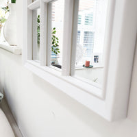 Velit Window Style Wall Mirror - White