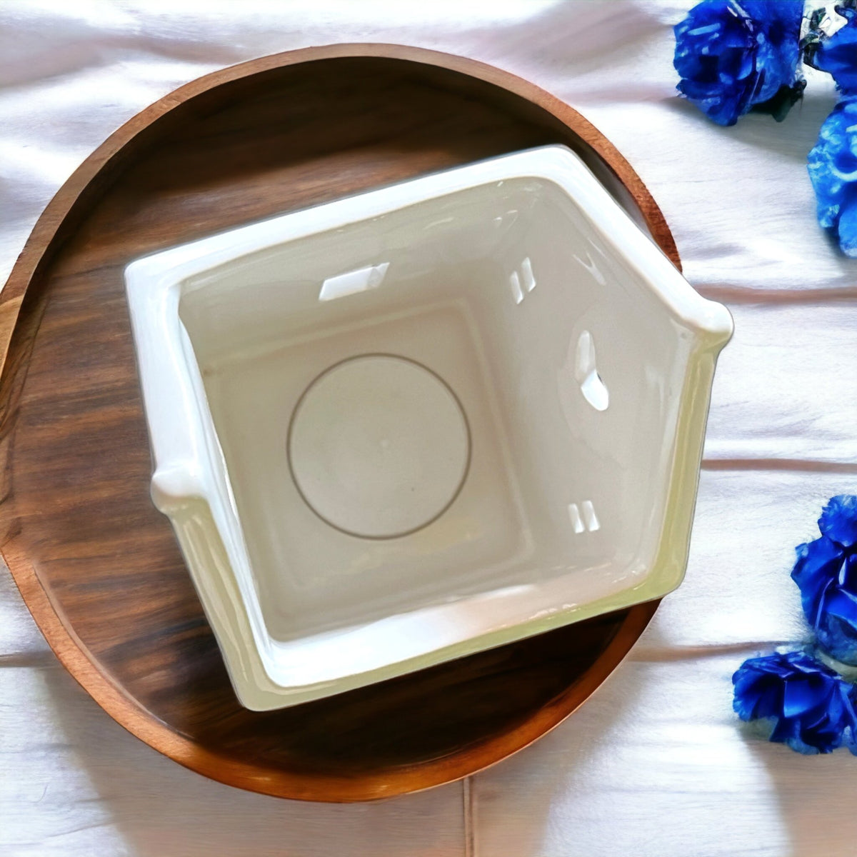 White Beach Hut Tea Light Holder - Cherish Home