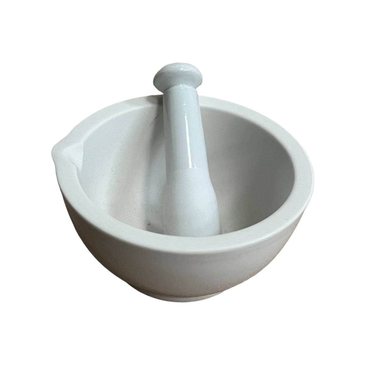 White Stoneware Pestle and Mortar - Cherish Home