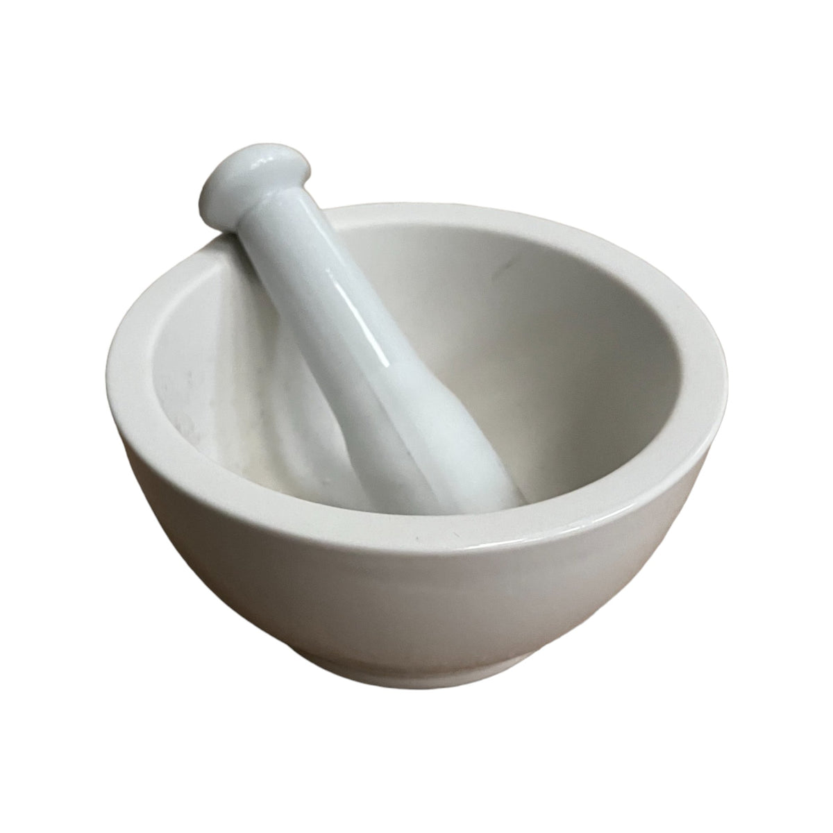 White Stoneware Pestle and Mortar - Cherish Home
