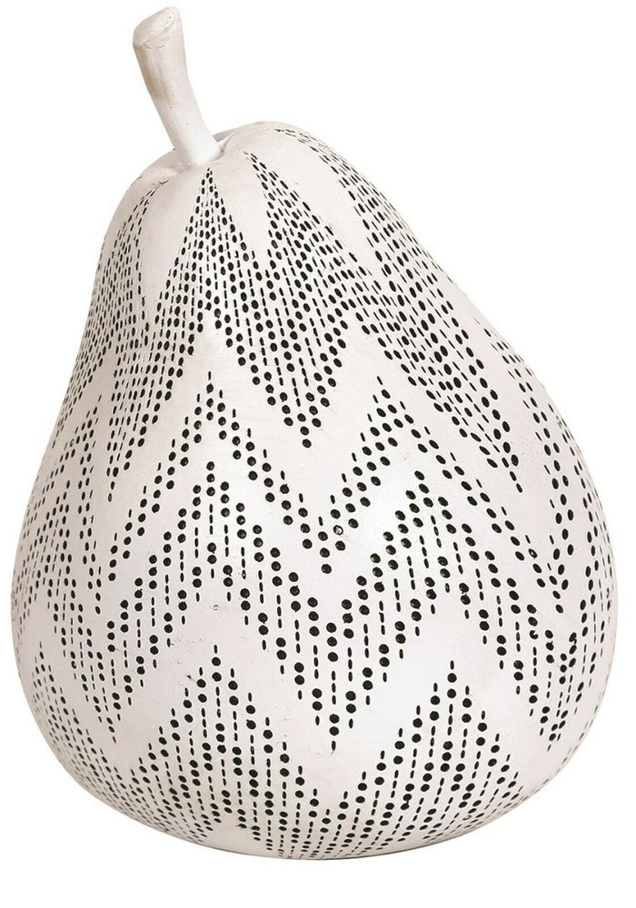 18cm Decorative Fruit White Perforated Pear Large Pear Home Decor - Cherish Home