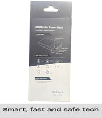 20,000mAh Power Bank – Ultra-High Capacity Portable Charger, High-Spec Charging Battery Pack Compatible with All Smartphones, Long-Lasting Power Bank for Travel & Daily Use (White) - Cherish Home