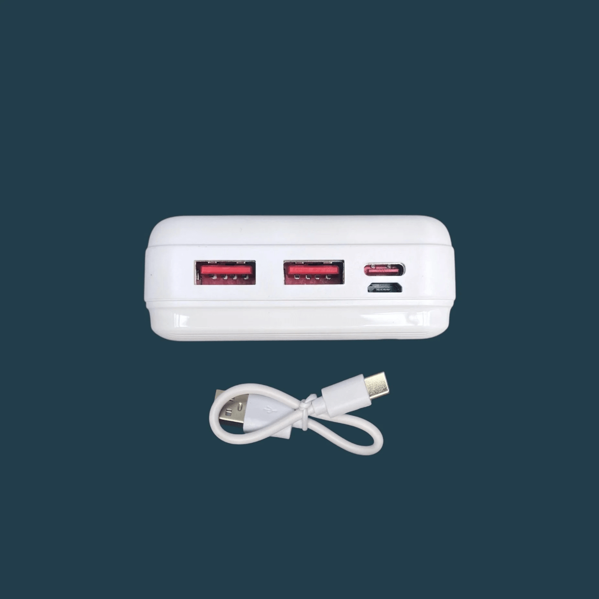 20000mAh Power Bank – Ultra-High Capacity Portable Charger, High-Spec Fast Charging Battery Pack Compatible with All Smartphones, Long-Lasting Power Bank for Travel & Daily Use (White) - Cherish Home
