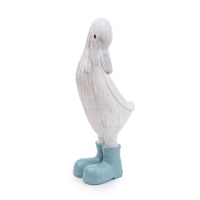 23CM Small Resin Duck in wellies - Light Blue 3PK - Cherish Home