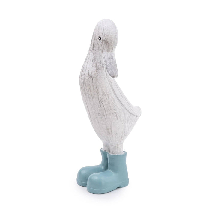 23CM Small Resin Duck in wellies - Light Blue 3PK - Cherish Home