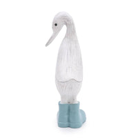 23CM Small Resin Duck in wellies - Light Blue 3PK - Cherish Home