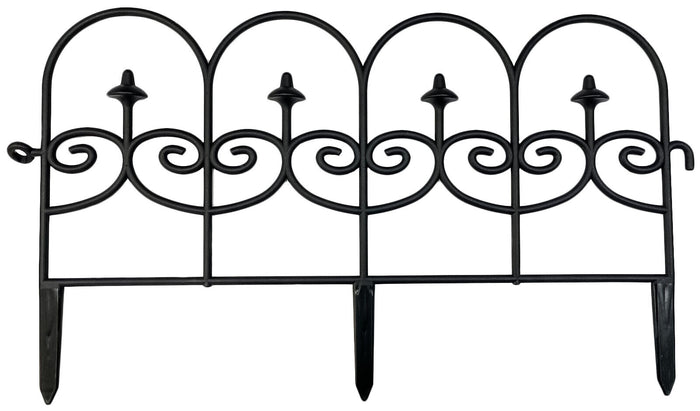 2.4M Flower Bed Garden Border Grass Lawn Edge Fence Waterproof Black Plastic - Cherish Home