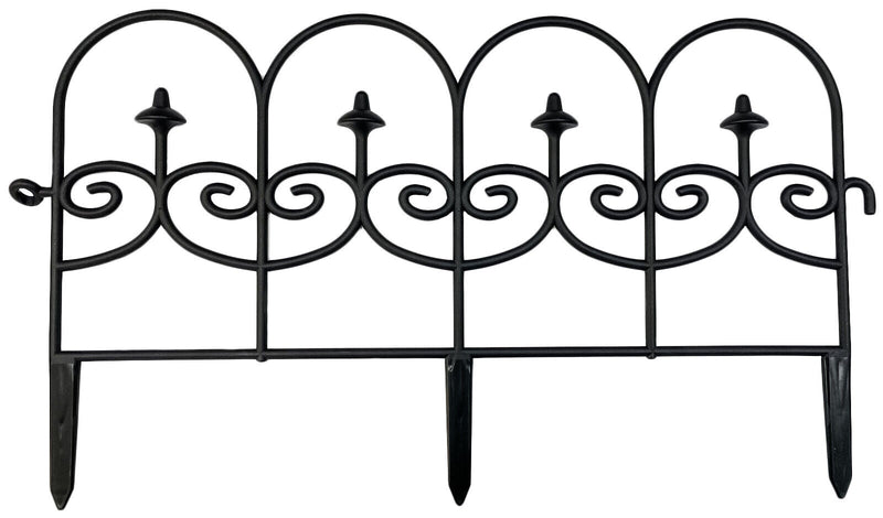 2.4M Flower Bed Garden Border Grass Lawn Edge Fence Waterproof Black Plastic - Cherish Home