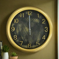 28cm Round Antique Style Gold Wall Clock - Cherish Home