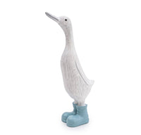 29CM Large Resin Duck in Wellies - Light Blue 3PK - Cherish Home