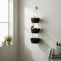 3 - Piece Multi - Purpose Storage Basket Set – Matte Black - Cherish Home