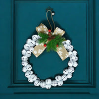 30cm Original Jingle Bell Wreath - White Wreath - Cherish Home