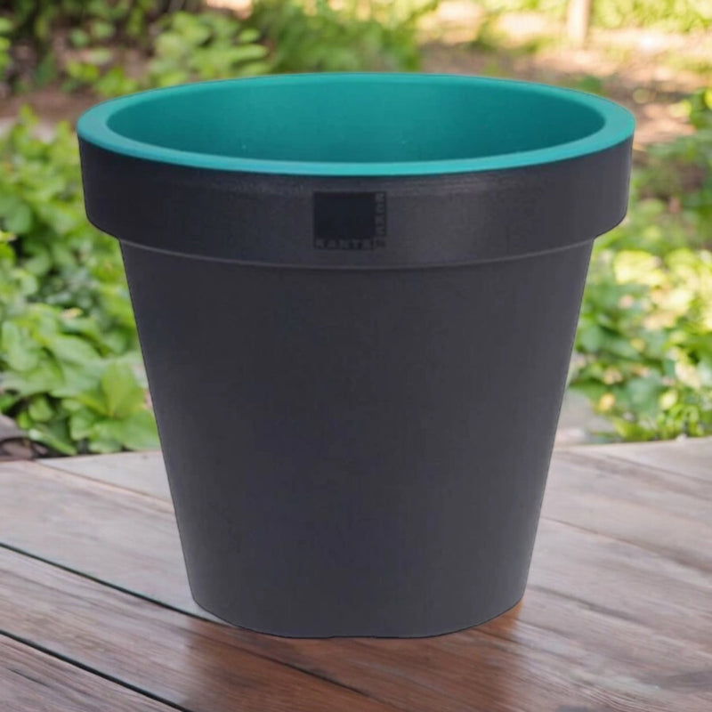 bright coloured plastic plant pots 35cm Blue Bright Coloured Plant Pot