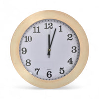 35cm Light Red Pattern Wall Clock Decorative & Easy - to - Read Large Round Design - Cherish Home