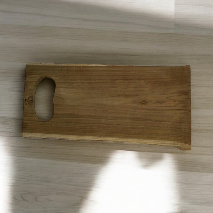 42cm Teak Wood Large Chopping Board Serving Board Serving Platter Unique Natural - Cherish Home