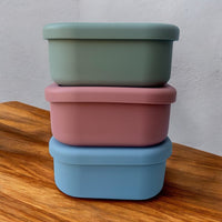 630ml Silicone Lunch Box, Reusable Food Container with Lid for Kids & Adults Pink, Blue, Green Options - Cherish Home