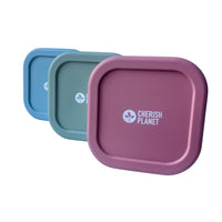 630ml Silicone Lunch Box, Reusable Food Container with Lid for Kids & Adults Pink, Blue, Green Options - Cherish Home