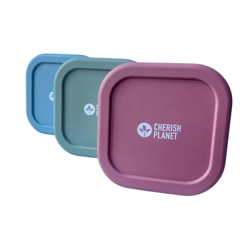 630ml Silicone Lunch Box, Reusable Food Container with Lid for Kids & Adults Pink, Blue, Green Options - Cherish Home