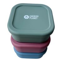 630ml Silicone Lunch Box, Reusable Food Container with Lid for Kids & Adults Pink, Blue, Green Options - Cherish Home