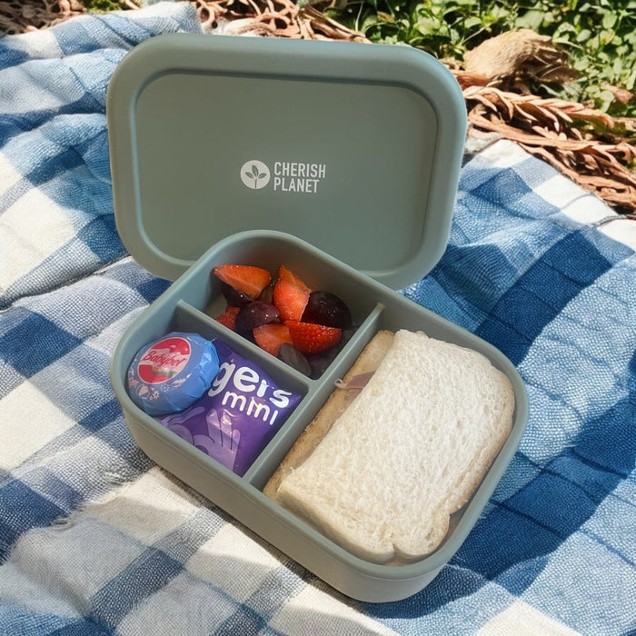 920ml Silicone Lunch Box, Leakproof Reusable Food Container for Adults & Kids - Cherish Home