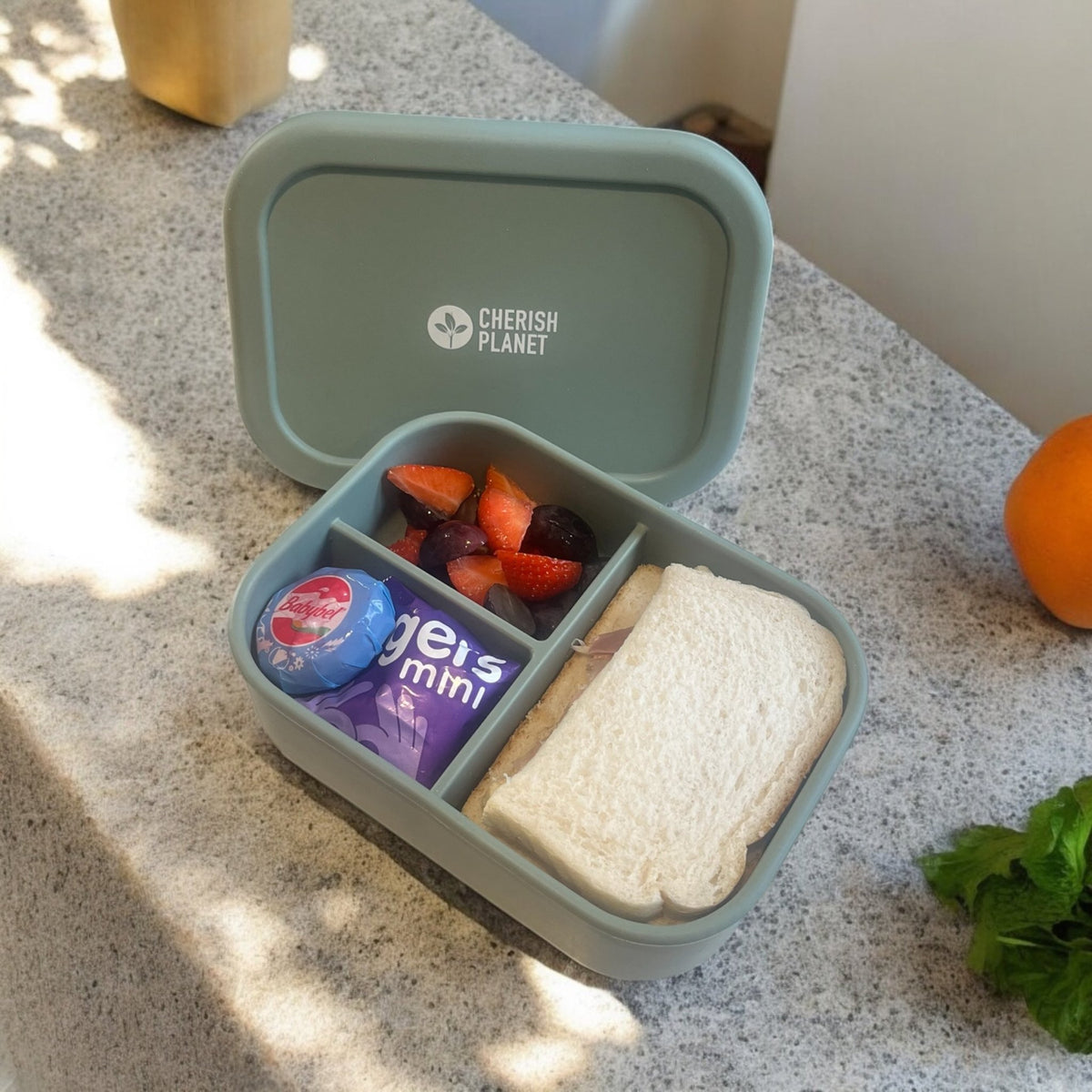 920ml Silicone Lunch Box, Leakproof Reusable Food Container for Adults & Kids - Cherish Home