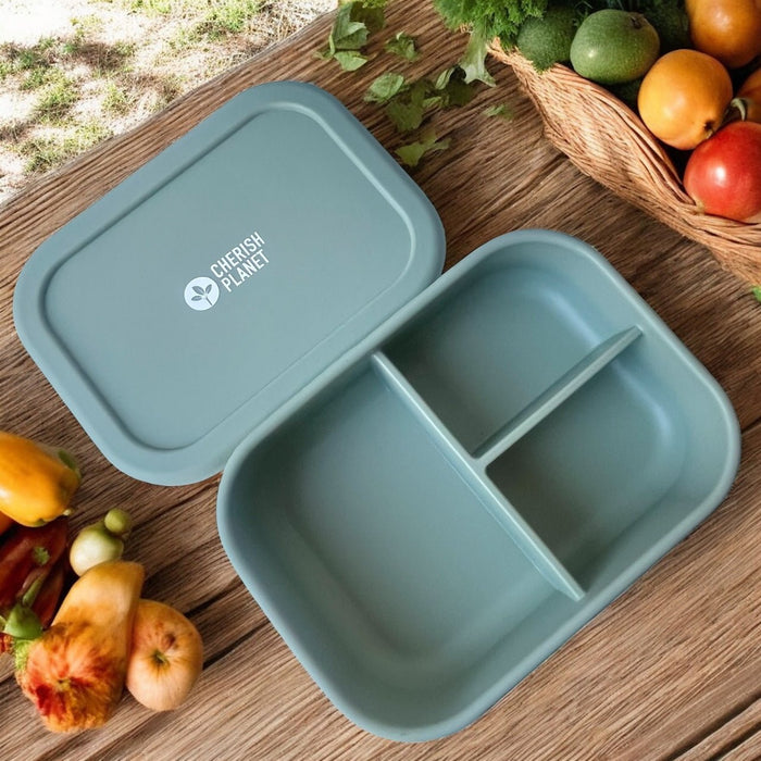 920ml Silicone Lunch Box, Leakproof Reusable Food Container for Adults & Kids - Cherish Home