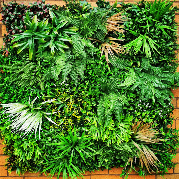 Artificial Deluxe Green Wall (100x100cm) - Year-Round Lush Greenery for UK Gardens & Events - No Upkeep!