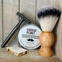 Men's Shaving Kit with Safety Razor, Shaving Soap, and Shaving Brush - Complete Grooming Set for a Close and Smooth Shave