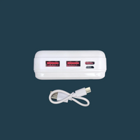 20000mAh Power Bank – Ultra-High Capacity Portable Charger, High-Spec Fast Charging Battery Pack Compatible with All Smartphones, Long-Lasting Power Bank for Travel & Daily Use (White)