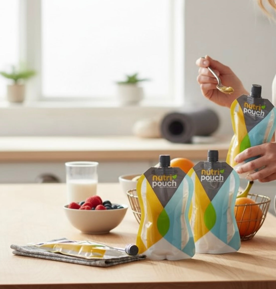 Improve Nutrition Bundle: Nutri Pouch Starter Kit & Cherish Planet Water Bottle Set