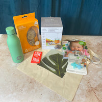 New Baby Gift Set & Weaning Essentials Bundle - Fill n Squeeze Food Pouch Maker, Recipe Book, Silicone Toppers & Parent Gifts
