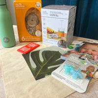 New Baby Gift Set & Weaning Essentials Bundle - Fill n Squeeze Food Pouch Maker, Recipe Book, Silicone Toppers & Parent Gifts