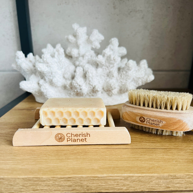 Bamboo All-natural Soap Dish for Bathrooms