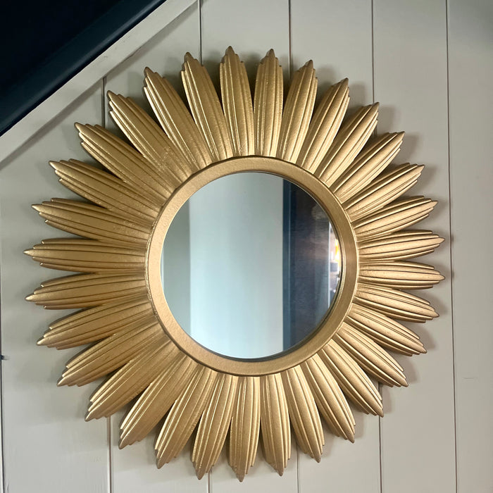 Small Gold Sunburst Mirror 40cm,decorative Wall Art Mirror,  ideal for Hallway Living Room Bedroom