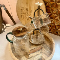 Nature Inspired Teapot & Cups Set, Treeline Design Teapot, ideal Gift for Tea Lovers