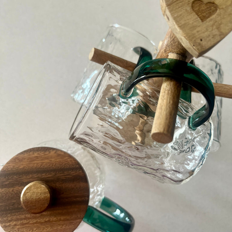 Nature Inspired Teapot & Cups Set, Treeline Design Teapot, ideal Gift for Tea Lovers